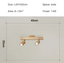 GobekUsa Nordic WoodenTrack LED Ceiling Spotlight for Home Decor