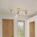 GobekUsa Nordic WoodenTrack LED Ceiling Spotlight for Home Decor