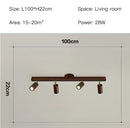 GobekUsa Nordic WoodenTrack LED Ceiling Spotlight for Home Decor