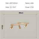 GobekUsa Nordic WoodenTrack LED Ceiling Spotlight for Home Decor