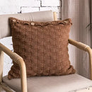 Nordic woven decorbites knit pillow cover living room button closure by Decorbites
