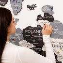 3D Europe Wooden Map Nordik