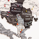 3D Europe Wooden Map Nordik