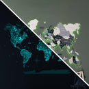 3D LED / LUMINOUS Wooden World Map 3.0 Nordik