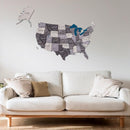 Wooden 3d Map of USA - Nordik