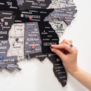 Wooden 3d Map of USA - Nordik