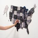 Wooden 3d Map of USA - Nordik