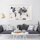 3D Wooden Panel World Map - Nordik