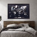 3D Wooden Panel World Map - Nordik