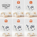 3D Wooden World Map Nordik