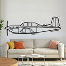 T-34C Turbo Mentor Metal Aircraft Wall Art - NCP0495