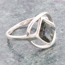 North Star Green Seraphinite and Sterling Silver Ring