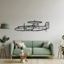 E-2C Hawkeye Metal Aircraft Wall Art - NCP0272