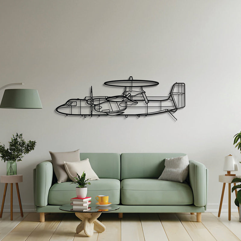 E-2C Hawkeye Metal Aircraft Wall Art - NCP0272
