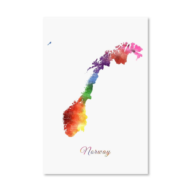 Norway Rainbow Canvas