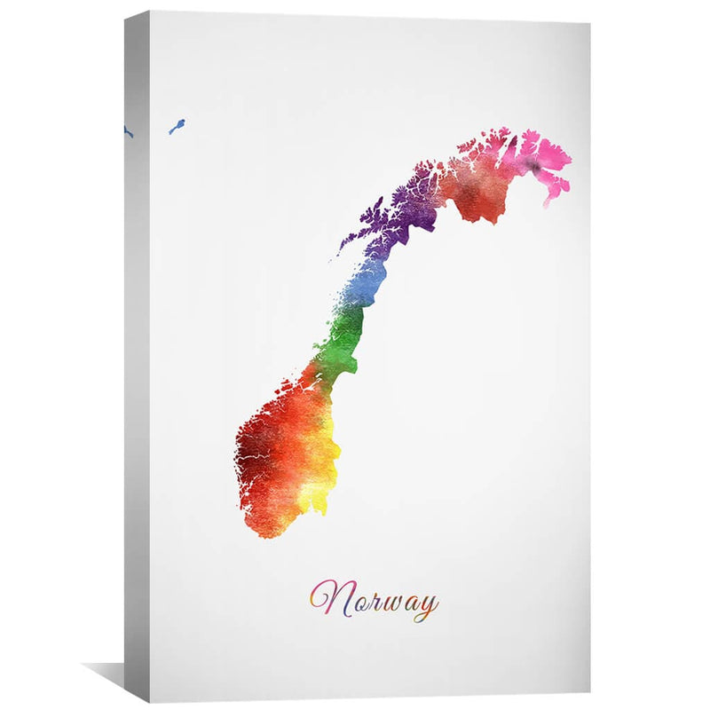 Norway Rainbow Canvas