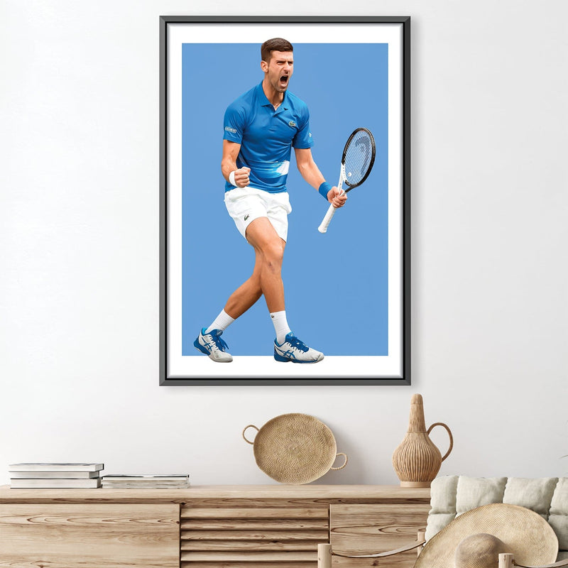 Novak In Blue Canvas