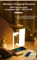 GobekUsa Novelty floating lamp with 10 W  detachable wireless charger decorative light for bedroom/office