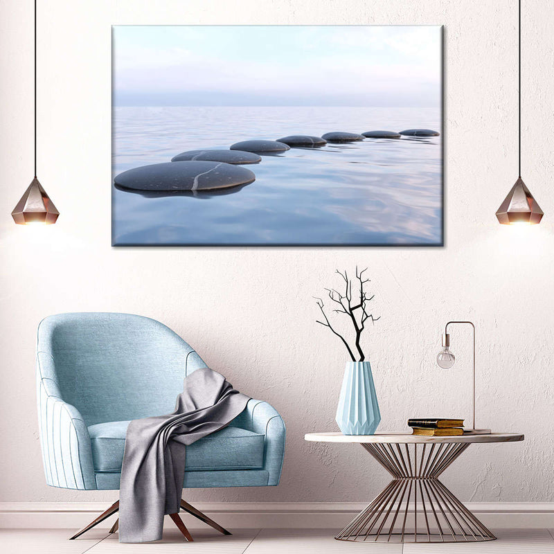 Water Zen Stones Wall Art