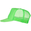 5 Panel Neon Color Poly Mesh Cap