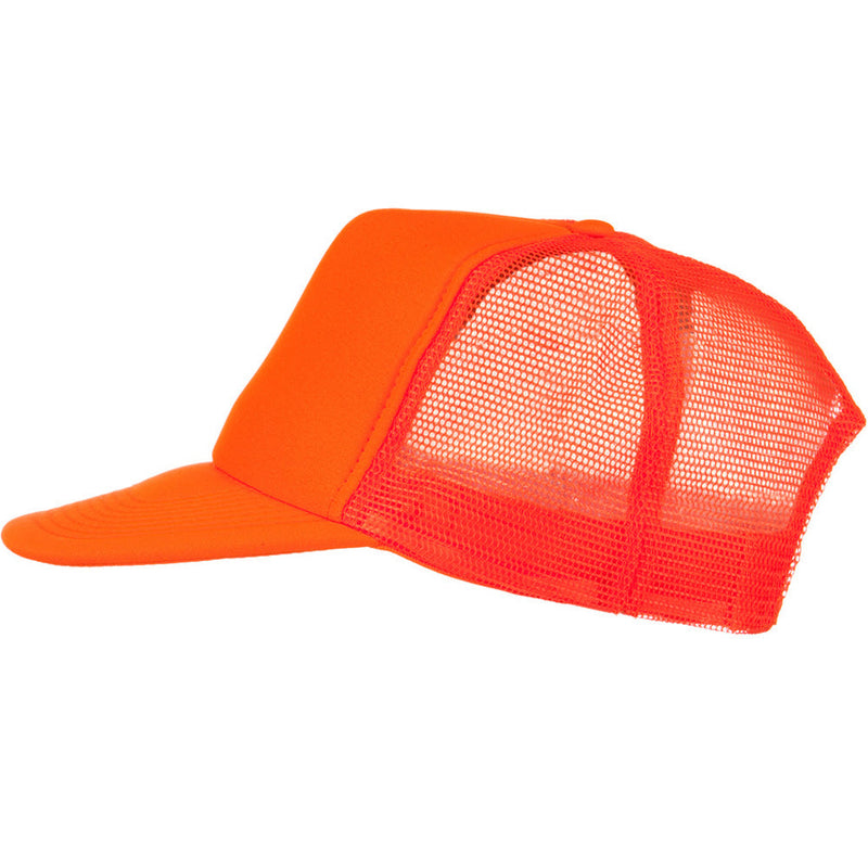 5 Panel Neon Color Poly Mesh Cap