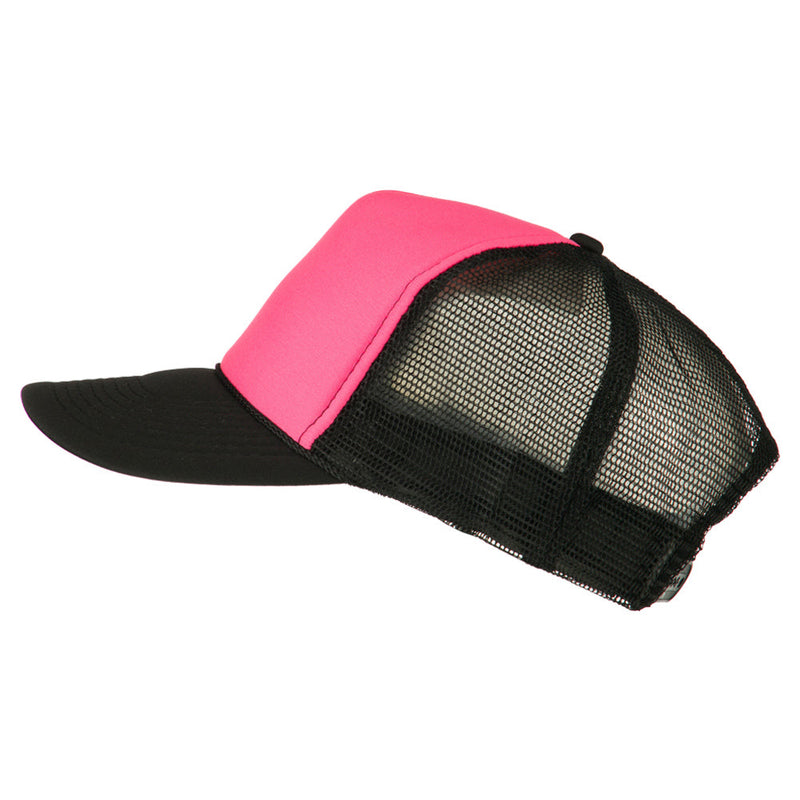 Neon Polyester Foam Front Trucker