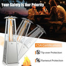 10000 BTU Portable Stainless Steel Tabletop Patio Heater with Glass Tube by LJGDeals