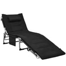 4-Fold Oversize Padded Folding Lounge Chair with Removable Soft Mattress by LJGDeals