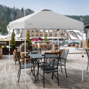 6.6  x 6.6 Feet Outdoor Pop Up Camping Canopy Tent with Roller Bag-Gray