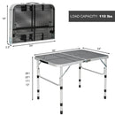 Aluminum Grill Table with Iron Mesh Top-Silver by LJGDeals