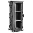 Folding Camping Storage Cabinet with 3 Shelves and Carry Bag by LJGDeals