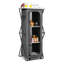 Folding Camping Storage Cabinet with 3 Shelves and Carry Bag by DirectDeals