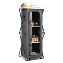 Folding Camping Storage Cabinet with 3 Shelves and Carry Bag by LJGDeals