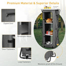 Folding Camping Storage Cabinet with 3 Shelves and Carry Bag by LJGDeals