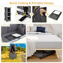 Folding Camping Storage Cabinet with 3 Shelves and Carry Bag by LJGDeals