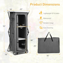 Folding Camping Storage Cabinet with 3 Shelves and Carry Bag by DirectDeals