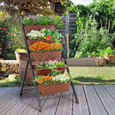 5-tier Vertical Garden Planter Box Elevated Raised Bed with 5 Container by LJGDeals