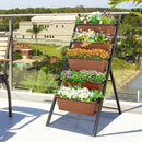 5-tier Vertical Garden Planter Box Elevated Raised Bed with 5 Container by LJGDeals