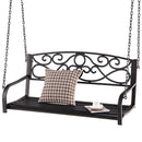 Outdoor 2-Person Metal Porch Swing Chair with Chains by LJGDeals