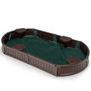 Sandbox with Built-in Corner Seat and Bottom Liner by LJGDeals