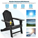 Outdoor Adirondack Chair with Built-in Cup Holder for Backyard Porch by LJGDeals