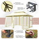 10 Feet x 13 Feet Tent Canopy Shelter with Removable Netting Sidewall by LJGDeals