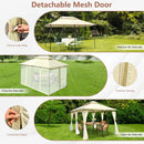 10 Feet x 13 Feet Tent Canopy Shelter with Removable Netting Sidewall by LJGDeals