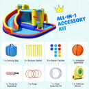 7-in-1 Inflatable Water Slide with 735W Air Blower and Splash Pool by LJGDeals