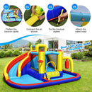 7-in-1 Inflatable Water Slide with 735W Air Blower and Splash Pool by LJGDeals