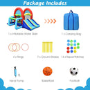 Inflatable Jumping Castle Bounce House with Dual Slides without Blower by LJGDeals