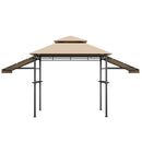 13.5 x 4 Feet Patio BBQ Grill Gazebo Canopy with Dual Side Awnings by LJGDeals
