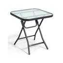 18 Inch Square Patio Bistro Table with Rustproof Frame by LJGDeals