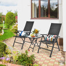 Patio Side Table with Tempered Glass Tabletop by LJGDeals
