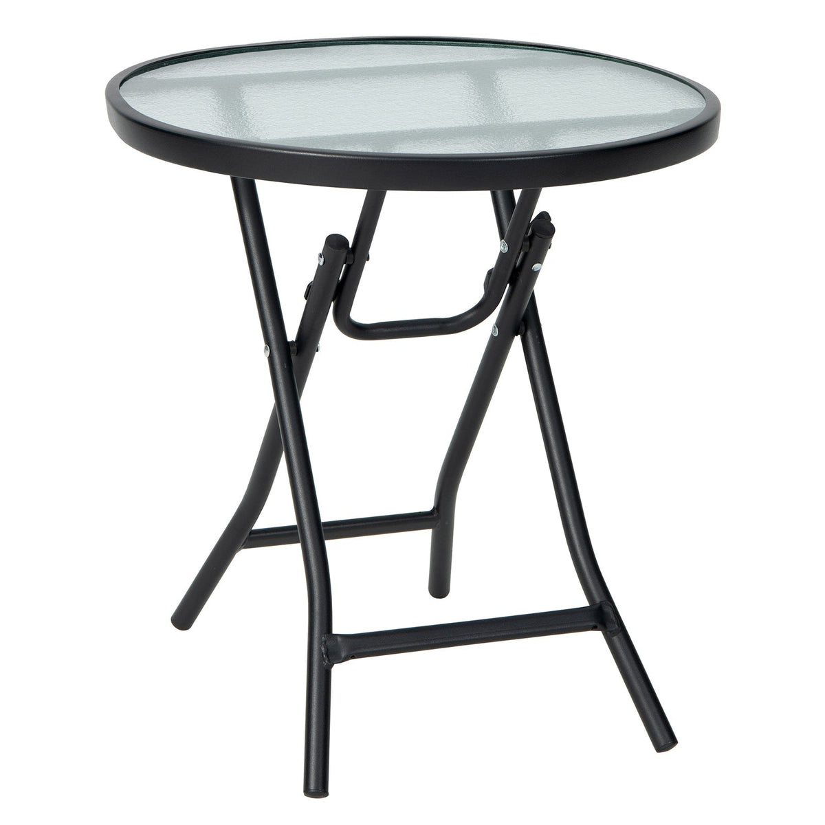 Patio Side Table with Tempered Glass Tabletop, photo 3 of 6
